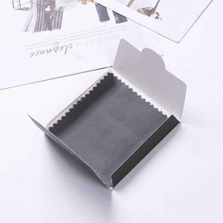 10 Pcs 8x8cm Silver Polishing Cloth for Jewelry Cleaning Anti Tarnish Silver Cleaning Cloth Soft Wipe Individually Packaged