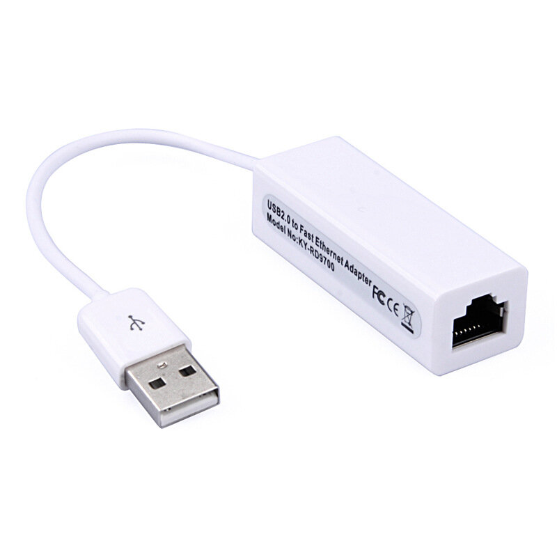 بطاقة الشبكة المحمولة USB 2.0 إلى RJ45 10Mbps المصغّر USB إلى RJ45 إيثرنت Lan محول للكمبيوتر المحمول ويندوز XP 7 8