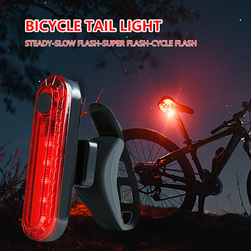 الدراجة الخلفية الذيل ضوء مقاوم للماء دراجة تحذير الضوء الخلفي ليلة ركوب السلامة الإضاءة مصباح الدراجات الملحقات