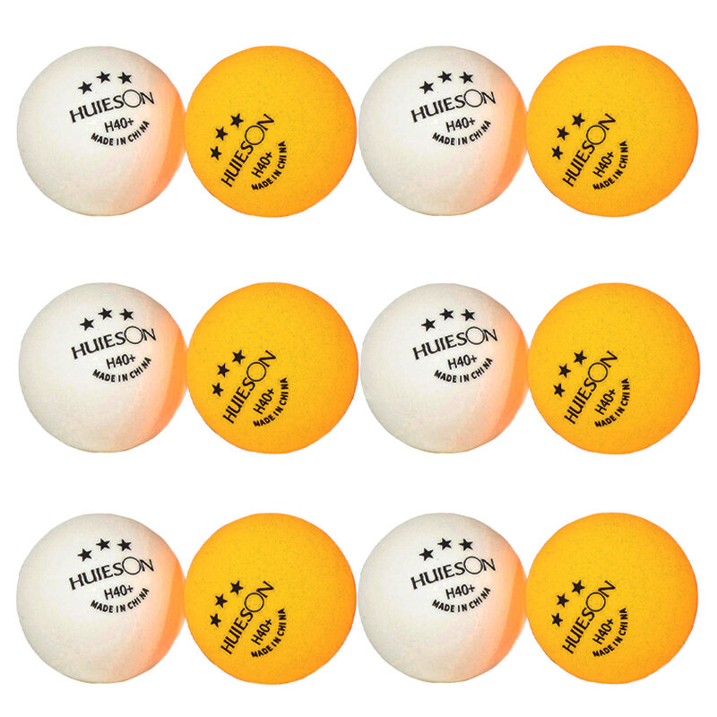 50/100 قطعة 3 نجوم كرة بينغ بونغ المهنية H40 + ABS 2.8g تنس طاولة كرات أبيض برتقالي الهواة التدريب المتقدم المنافسة