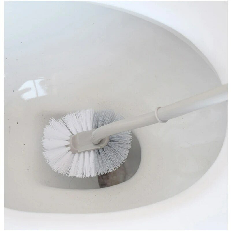 المنزل الحمام المحمولة منحني مقبض طويل فرشاة المرحاض فرشاة لينة S-شكل الكوع سهلة لتنظيف الزاوية فرشاة التنظيف العميق