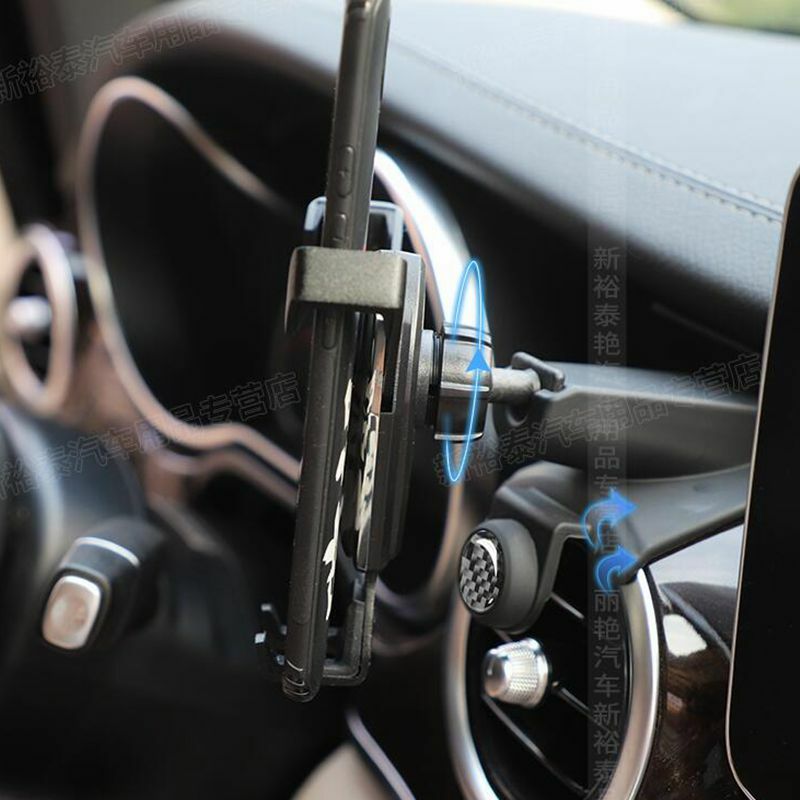 مخصص بنيت لمرسيدس بنز الفئة الخامس (MPV) V250 2016-2018 حامل هاتف الجاذبية السيارات قفل شركة جبل حامل مهد الملحقات