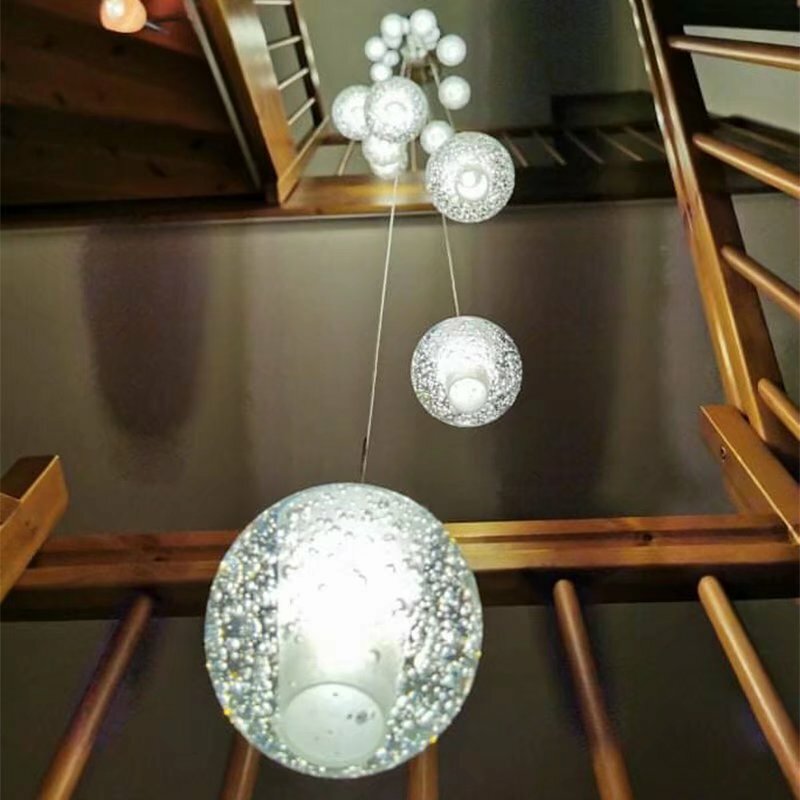 قلادة LED أضواء الحديثة K9 كريستال ديلوكس مصباح معلق غرفة المعيشة/العلية/الإضاءة الداخلية ديكور 90-260 فولت قلادة مصباح