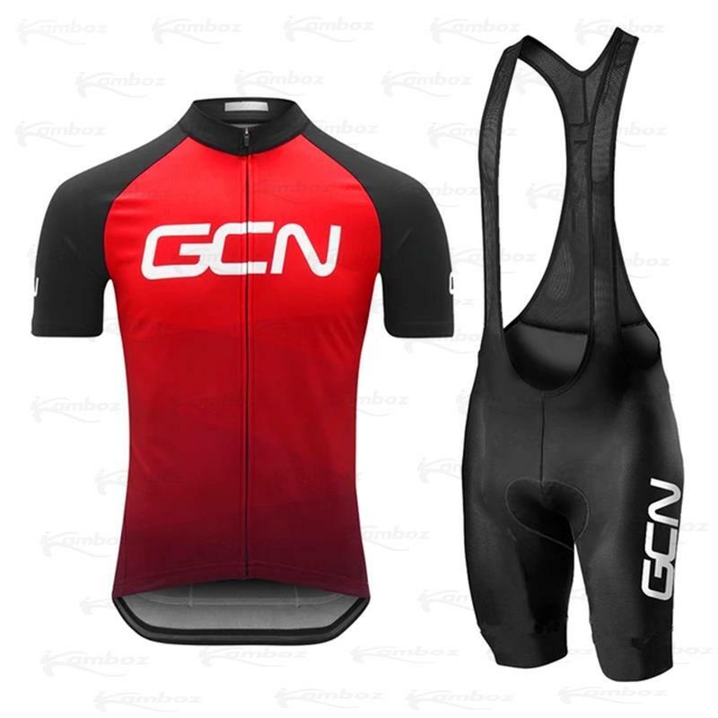 GCN Quick Dry Cycling Team JERSEY Shorts Sportswear Ropa Ciclismo MEN Summer Strech BICYCLING Shirt Maillot Pants Suit Clothing