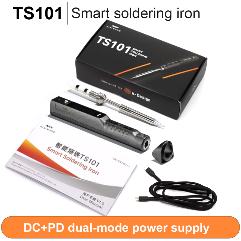 الأصلي TS101 TYPE-C الكهربائية لحام الحديد قابل للتعديل درجة الحرارة المحمولة الرقمية لحام محطة تلميح PD3.1 90 واط TS100 ترقية #1