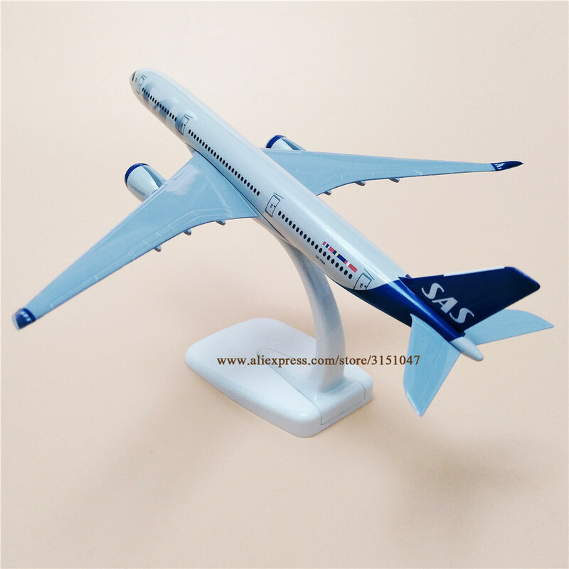 20 سنتيمتر الهواء الاسكندنافية SAS A350 ايرباص 350 الخطوط الجوية نموذج طائرة طائرة سبيكة معدنية الطائرات دييكاست لعبة الاطفال هدية