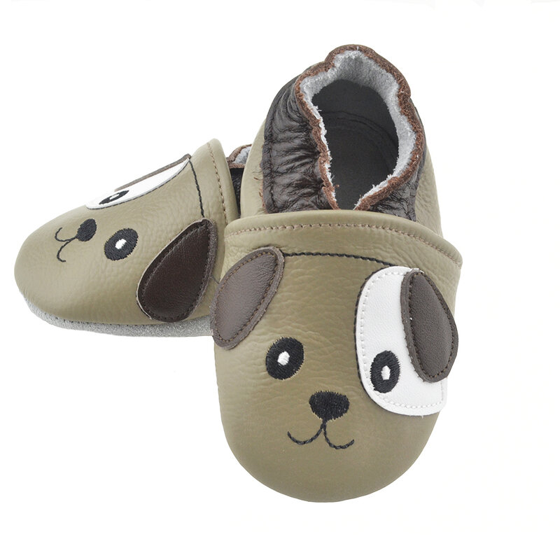 حذاء مشاية الأولى للأطفال مصنوع من جلد الحيوانات الأصلي حذاء بنعل ناعم للأطفال الصغار حذاء للأطفال الرضع غير قابل للانزلاق