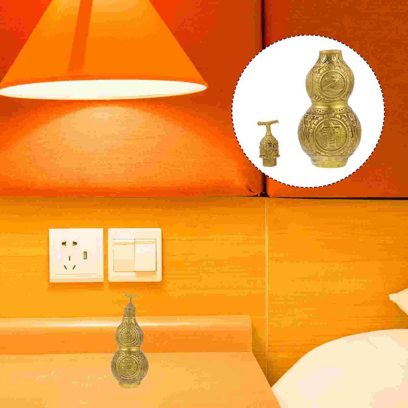Gourd Decor, 1PC Copper Cucurbit Chinese Hu Lu Gourd Office Bedroom