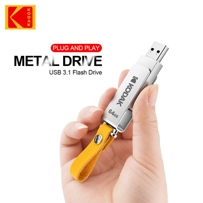 100% الأصلي كوداك القلم محرك USB 3.1 الدورية USB3.0 عصا بندريف 256GB 128GB 64GB K133 المعادن محرك فلاش USB ذاكرة