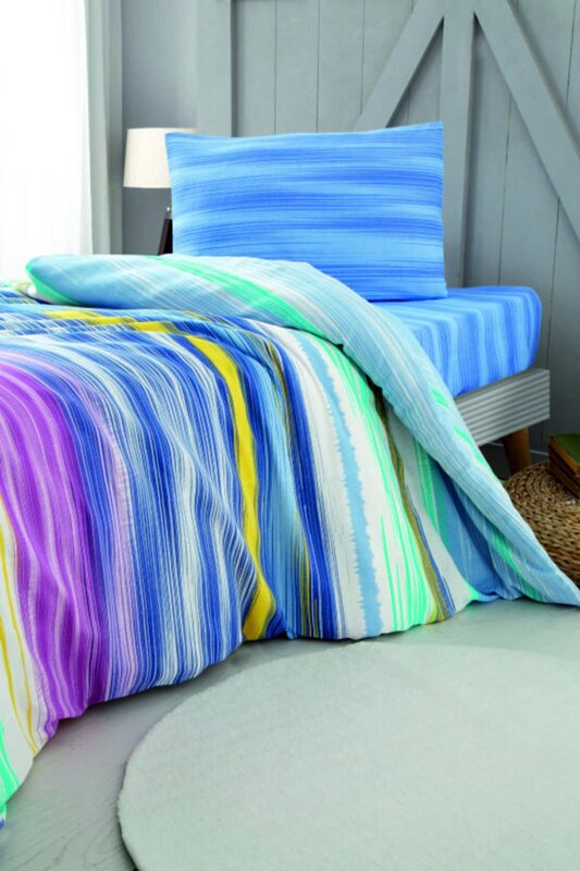 واحد مجموعة غطاء لحاف ملاءات المخدة غرفة نوم الحديثة تصميم خاص القطن التركية لون النسيج الزخرفية