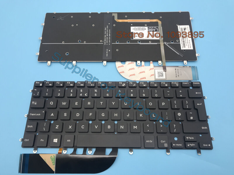 جديد للوحة مفاتيح الكمبيوتر المحمول Dell Inspiron P57G P57G001 P41F P41F001 مع الخلفية