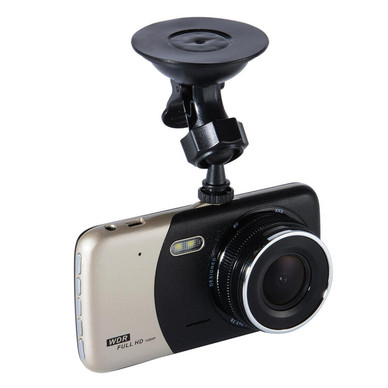 جهاز تسجيل فيديو رقمي للسيارات 4.0 "IPS سيارة بعدسة مزدوجة كاميرا السيارات DVR كاميرا كاملة HD 1080p كاميرا سباق بالرؤية الليلية وقوف السيارات مسجل فيديو مسجل #5