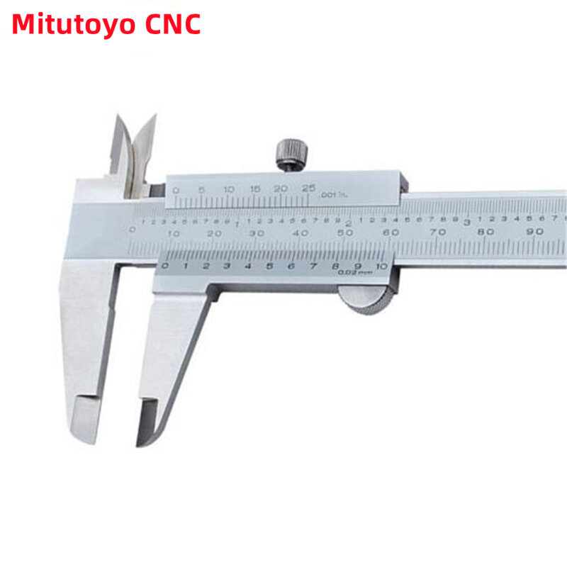 Mitutoyo نك الفرجار الورنية الفرجار 6 "0-150 مللي متر 530-104 1/128 الدقة 0.05 مللي متر قياس أدوات الفولاذ المقاوم للصدأ أدوات يدوية