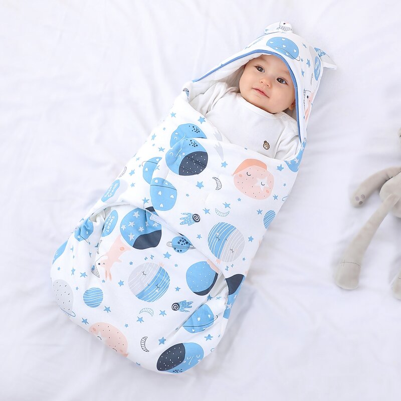 يتم عناق حقيبة غرفة الولادة حديثي الولادة الطفل قماط كيس النوم القطن الخالص الشتاء سميكة لوازم الطفل