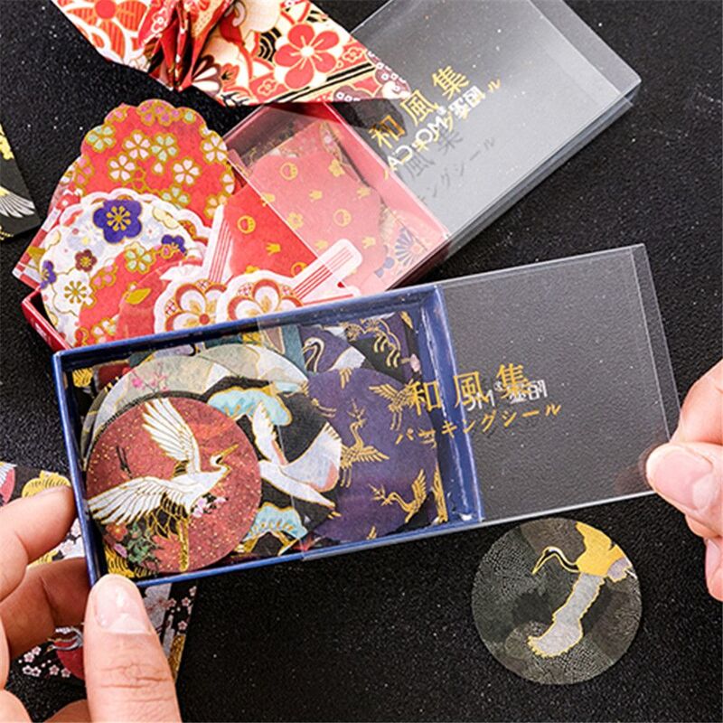 45 قطعة/صندوق النمط الصيني الذهب احباط ملصقات لتقوم بها بنفسك سكرابوكينغ دفتر مجلة الديكور الذاتي لاصق ختم التسمية