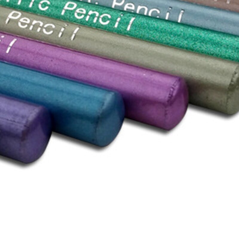 أقلام تلوين معدنية ، ألوان مختلفة مجموعات قلم رصاص خشبي للأطفال المبتدئين الفنان ، رسم/كتاب تلوين الكبار #3