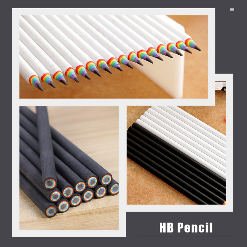20Pcs Pencils Painting Tool Sketch Pencil Painting Pencils Rainbow Color Pencils for Replace Students Friends #3