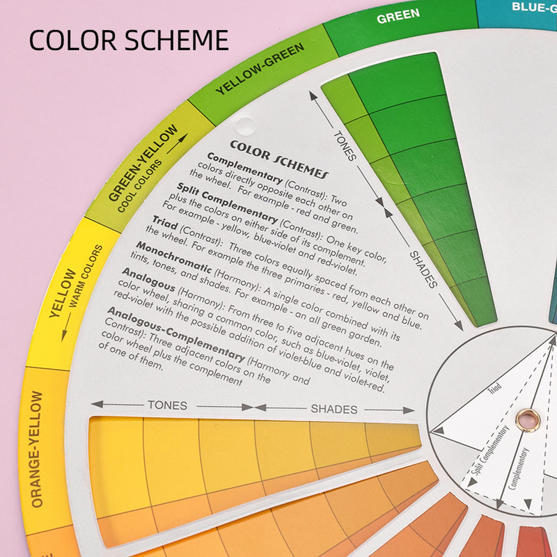 ألوان عجلة اللون دليل الرسم البياني خلط Rgb مجلس ماكياج دائرة للفنان مزج مختلطة basicالصباغ الطلاء لوني