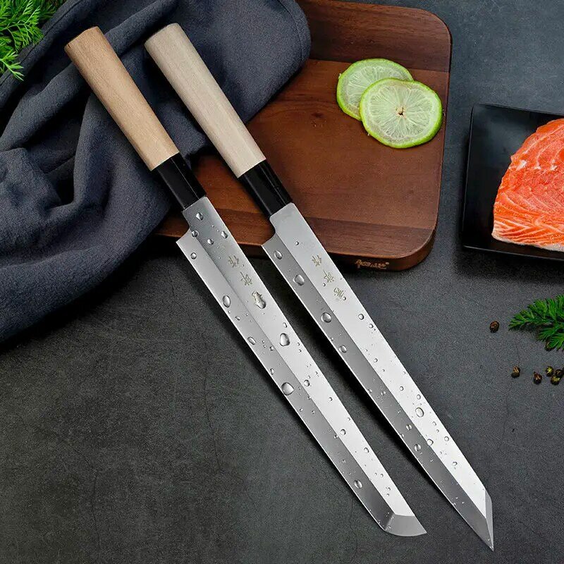 متعددة الحجم اليابانية سمك السلمون الساشيمي سكين المهنية اللحوم قطع الخام الأسماك سكين السوشي سكينة للطبخ سكين المطبخ سكين الطاهي