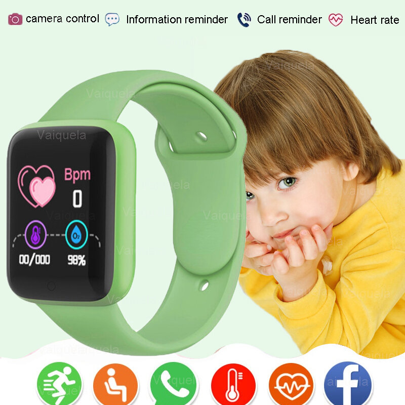 مقاوم للماء الأطفال Smartwatch بلوتوث اللياقة البدنية تعقب رصد معدل ضربات القلب ساعة ذكية ل IOS أندرويد الاطفال ساعة الطفل relógio