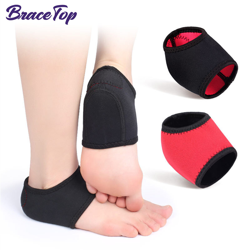 BraceTop Plantar Fasciitis Nylon SBR Sleeve Protective Heel Air Support Reduce Pressure on Heel, Relief Heel Pain & Cracked Heel #1