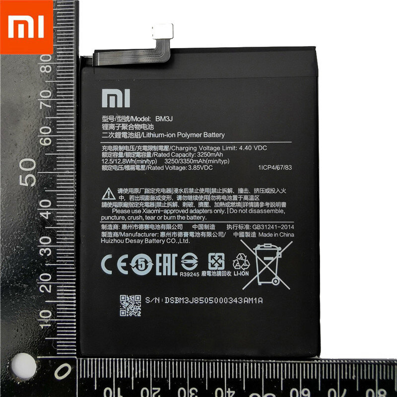 Xiao Mi بطارية الهاتف الأصلي BM3J ل شاومي 8 لايت MI8 لايت قدرة عالية بوليمر استبدال بطارية 3350 مللي أمبير مع أدوات مجانية