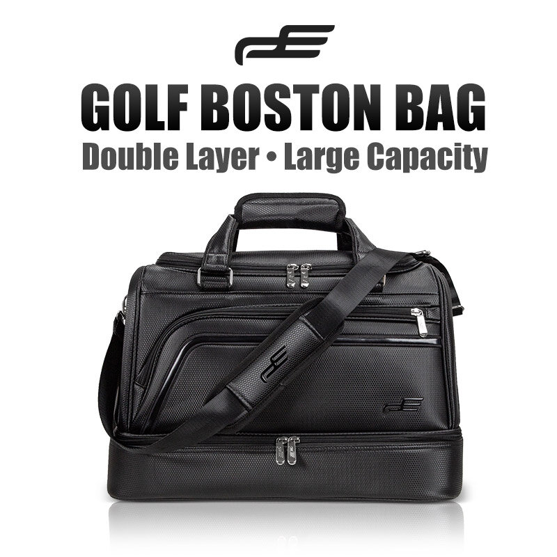 حقيبة بلاياجل للجولف بوسطن مع طبقة الأحذية بولي PU سعة كبيرة حقيبة ملابس الغولف للسفر حقيبة سفر الغولف