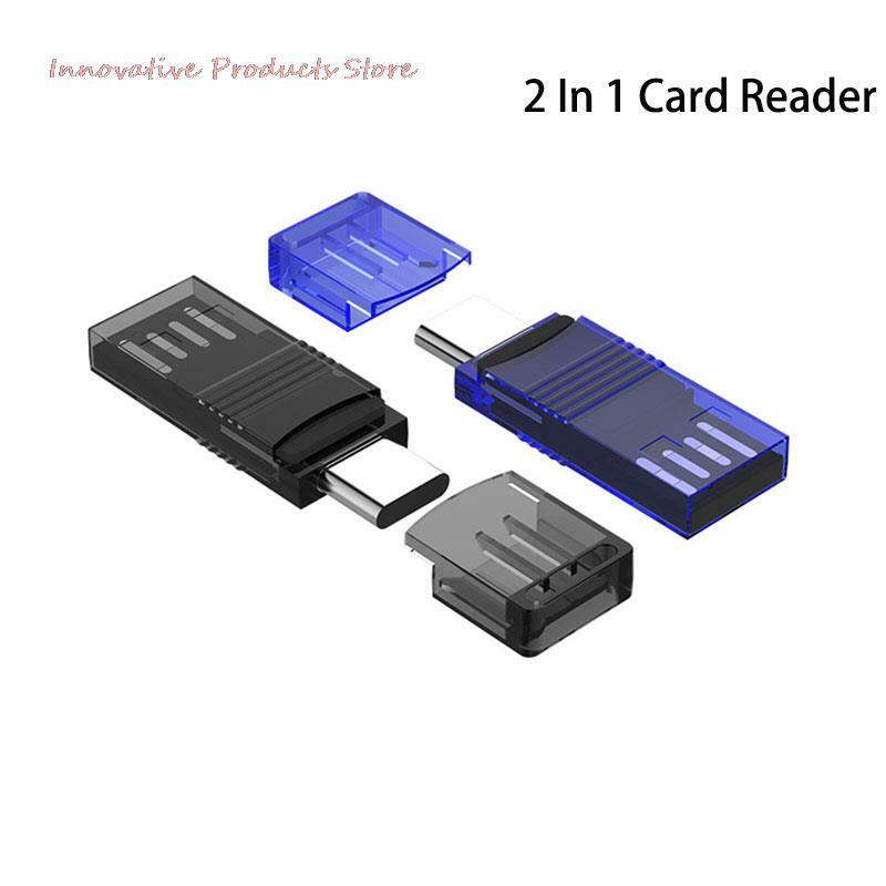 أفضل 2 في 1 قارئ بطاقات USB 3.0 و USB نوع C إلى مايكرو TF قارئ بطاقة OTG محول