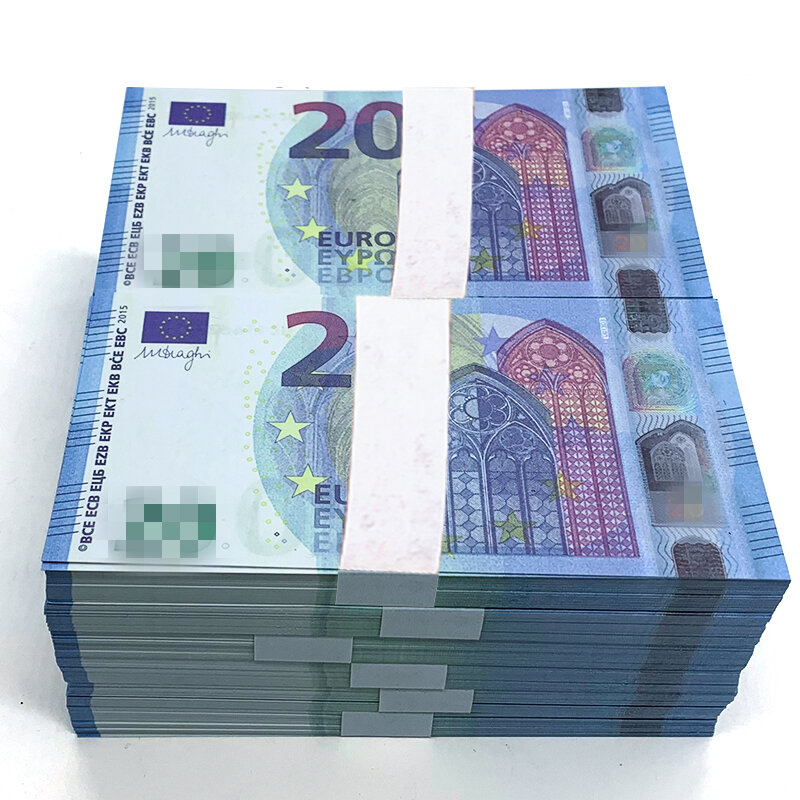 100 قطعة/المجموعة الدعائم السحرية الأوراق النقدية محاكاة اليورو عملة الدعائم ألعاب احتفالات الديكور #1