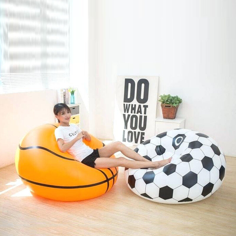 Chair Lazy Sofa Inflatable Funny Indoor Artic Party SofaFolding Basketball Football Style Sofa Leisure Relaxing Children Playing