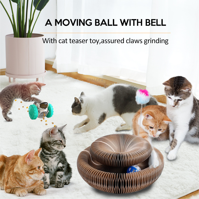 Durable Cat Grinding Claw Climbing Frame Cat Pet Supplies Cat Toy with Catnip Ball Magic Organ Cat Scratching Claw Board Cats