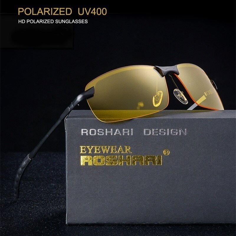 2020 Night Vision Glasses Photochromic Polarized Sunglasses Men Outdoor Sport Sun Glasses Day Night Vision Driver Goggles