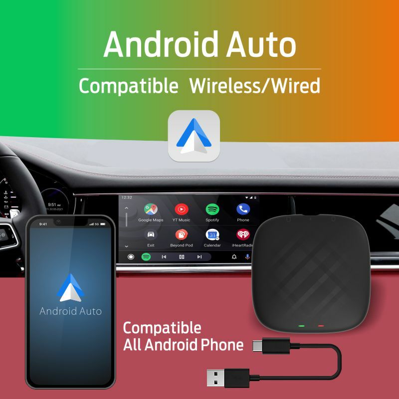 CarPlay Ai صندوق صندوق كاربلاي لاسلكي Android10 صندوق صغير صندوق السيارة الذكية 4G + 64G راديو الوسائط المتعددة الفيديو لفولكس واجن كيا تويوتا لتحديد ال...