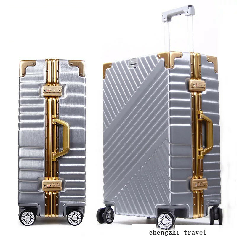 كاريلوف 20 "24" 26 "29" بوصة الألومنيوم الإطار حقيبة صندوق قوي عربة أعمال حقيبة الأمتعة على عجلات