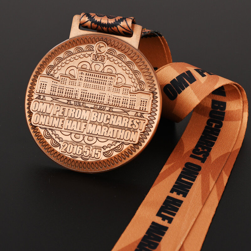 الذهب والفضة البرونزية جائزة ميدالية الفائز مكافأة شارة المسابقات جوائز في الهواء الطلق الاطفال ألعاب ميداليات المدرسة الرياضة تلبية الهدايا التذكارية