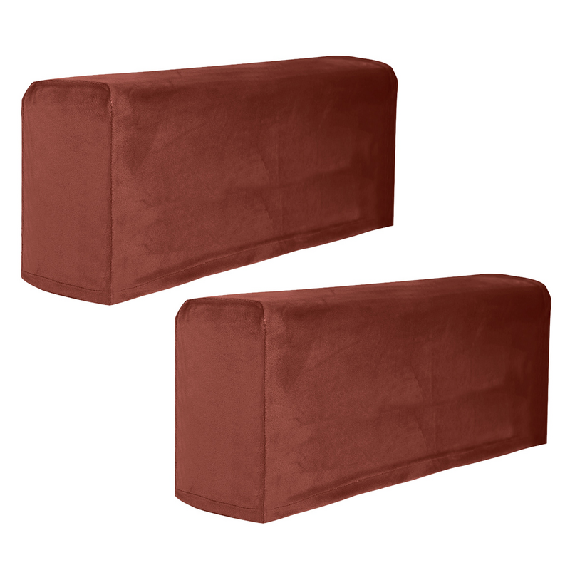 2 قطعة غطاء مسند الذراع أريكة العالمي مرونة مسند الذراع حامي اللون مسند الذراع القماش واقية القهوة