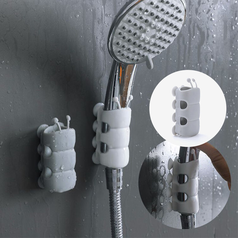 1PC Shower Head Holder Suction Cup Wall Mounted Brackets Creative Movable Bracket Free Punching Wall Rack Bathroom Accessories