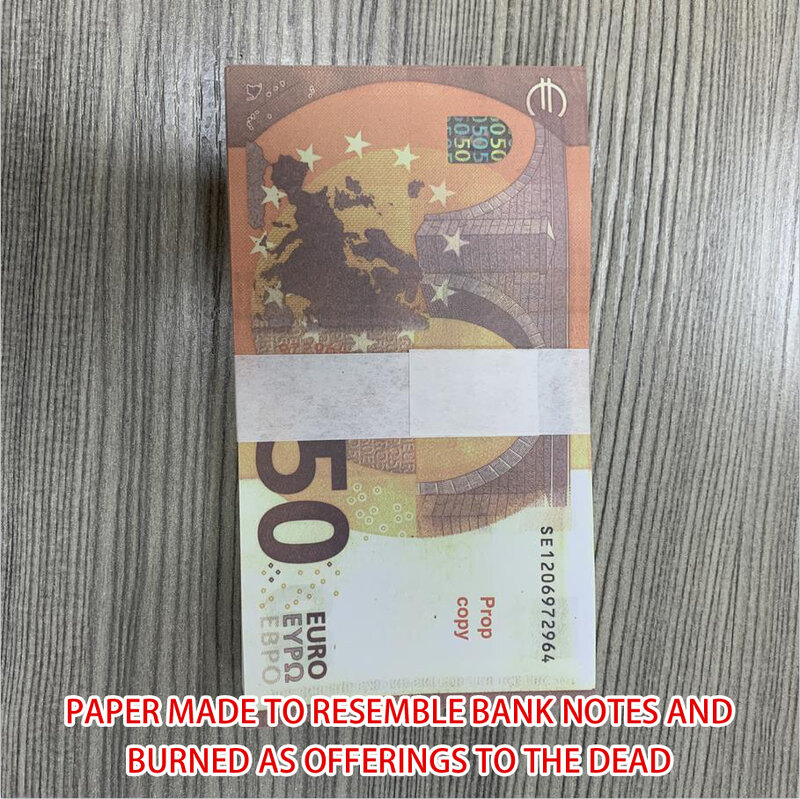100 قطعة/المجموعة الدعائم السحرية الأوراق النقدية محاكاة اليورو عملة الدعائم ألعاب احتفالات الديكور #5