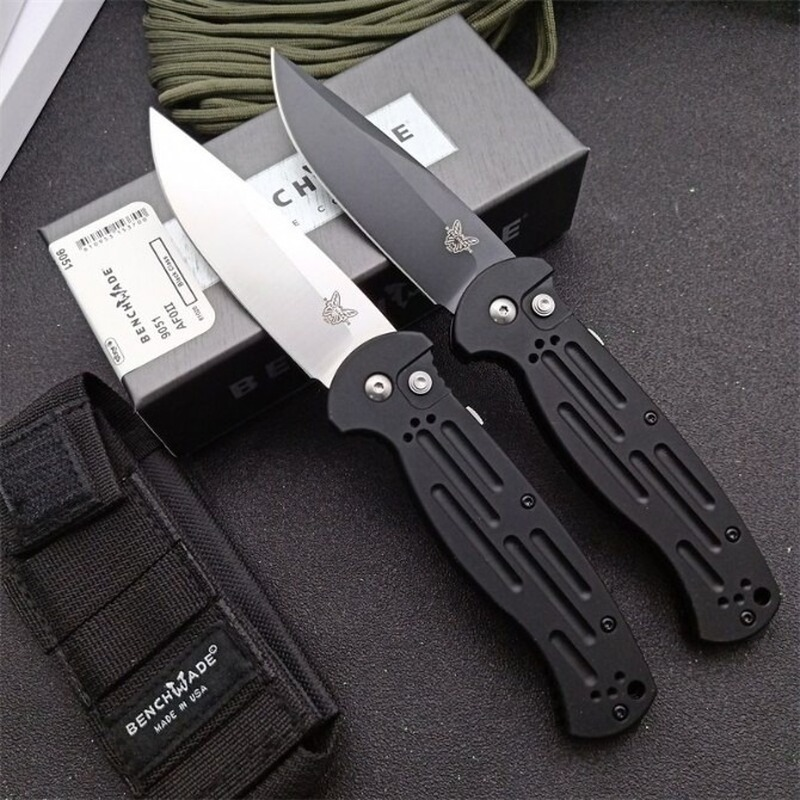 High Quality Benchmade 9051 Aluminum Handle Folding Knife T6 Outdoor Wilderness Survival Safety Pocket Knives EDC Tool-BY25