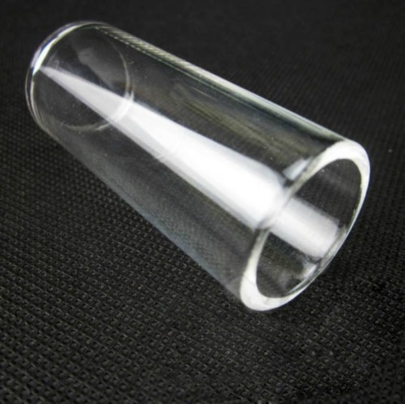 جديد جودة عالية الكهربائية وتر غيتار شبكي الراتنج الشريحة الزجاج زجاجة إصبع أنبوب المفصل 60x22 مللي متر واضح