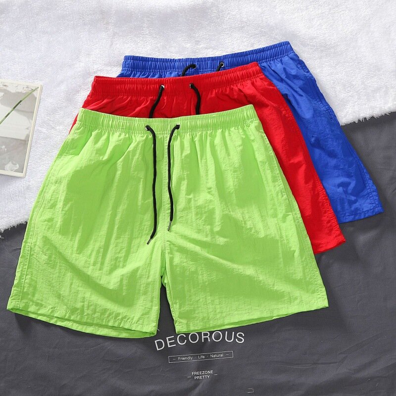 Couples Casual Shorts 2022 Summer New Mens Five-point Pants Candy Color Men's Beach-Shorts Fourteen Colors Optional Men Clothing #4