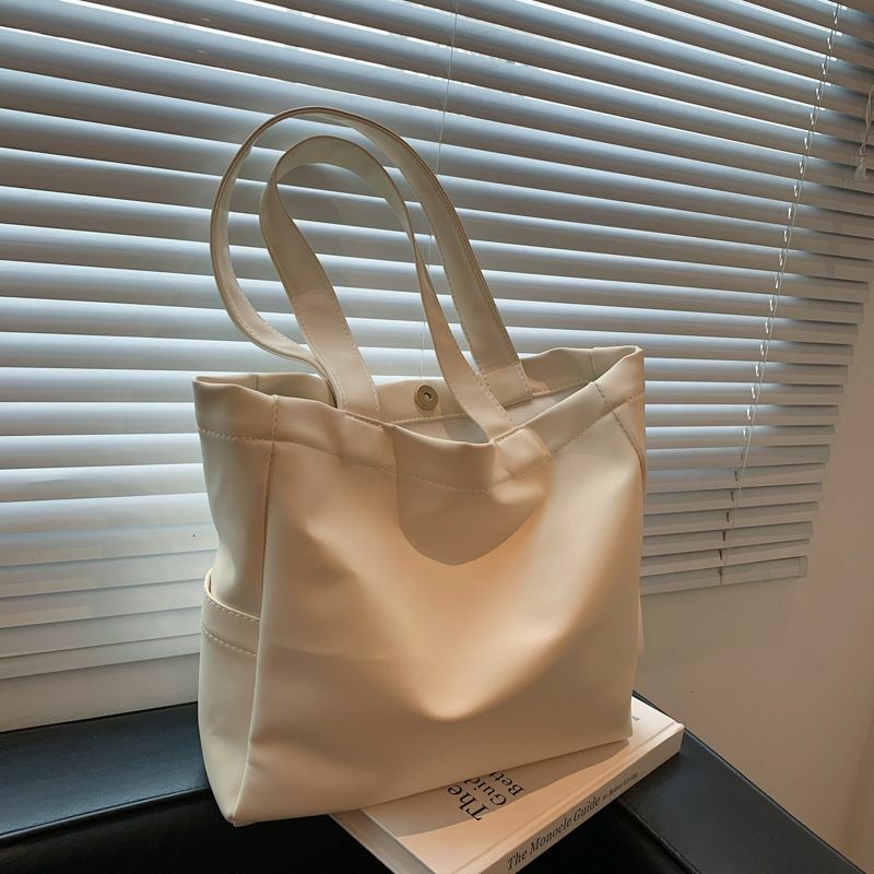 حقيبة ذات سعة كبيرة 2022 جديد طالب حقيبة كتف عادية بسيطة التسوق حقيبة التخزين حمل حقيبة #3
