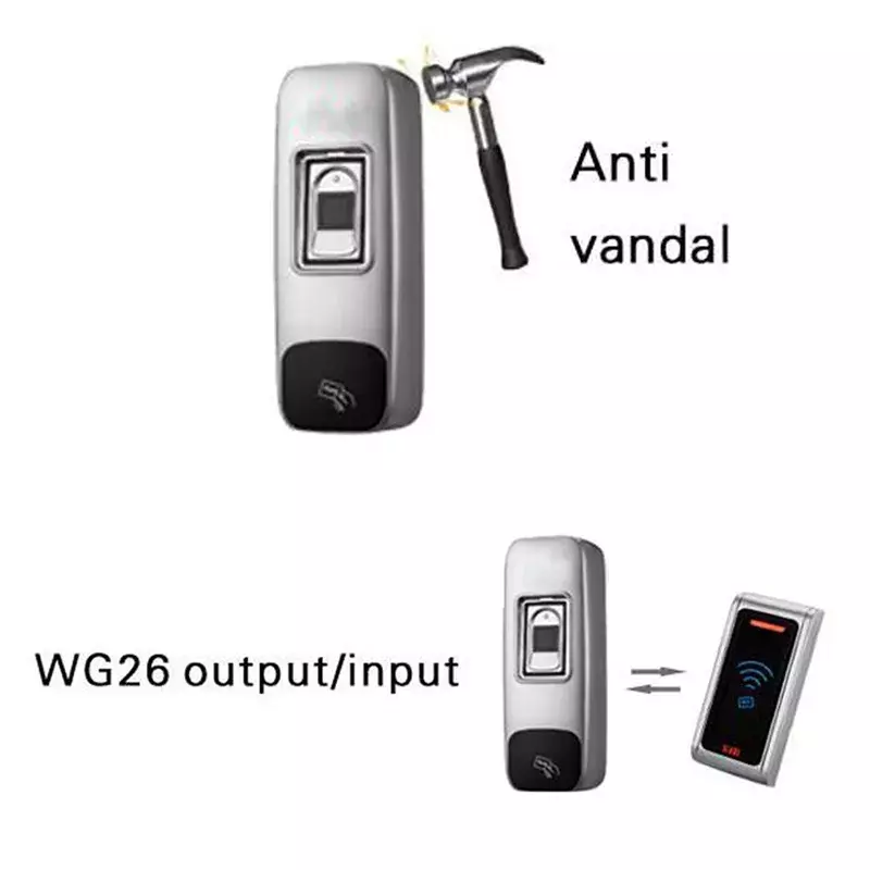 Fingerprint Recognition Device Fingerprint Reader Wiegand Output Waterproof and Dust-Proof for Access Control System