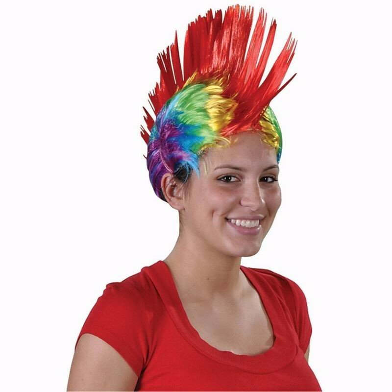 فاسق شعر مستعار مضحك كوكسمشط الديكور للجنسين تأثيري غطاء الرأس الطرف 9 ألوان يمكن اختيار