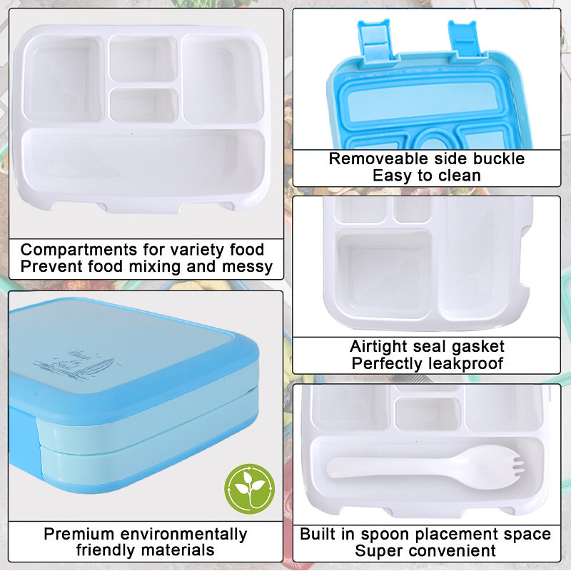 المحمولة علب الاغذية الميكروويف LunchBox مختومة عُلبة سلطة في الهواء الطلق التخييم بينتو صندوق أدوات المائدة نزهة الغذاء تخزين الحاويات للطفل