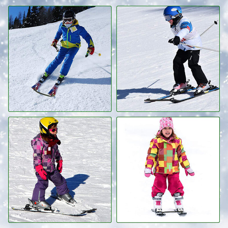 دائم تزلج تلميح موصل الشتاء التزلج الأساسية تحول التدريب المعونة على الجليد سهلة إسفين التحكم المدرب كليب للأطفال المبتدئين