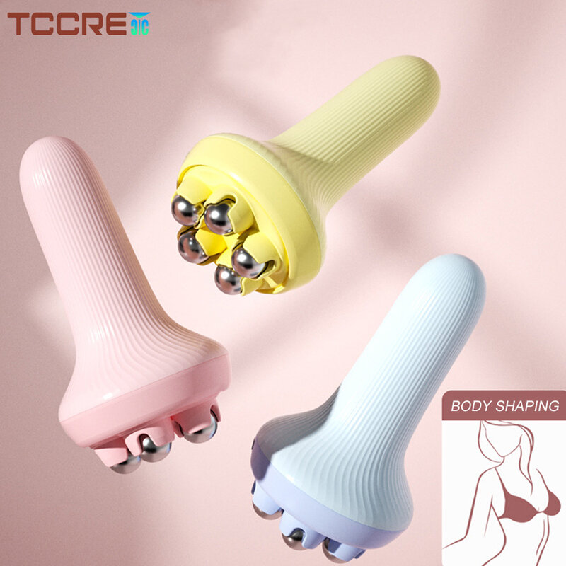 360 Degree Manual Body Massage Roller Ball Therapy Massager Face Hand Foot Back Waist Hip Body