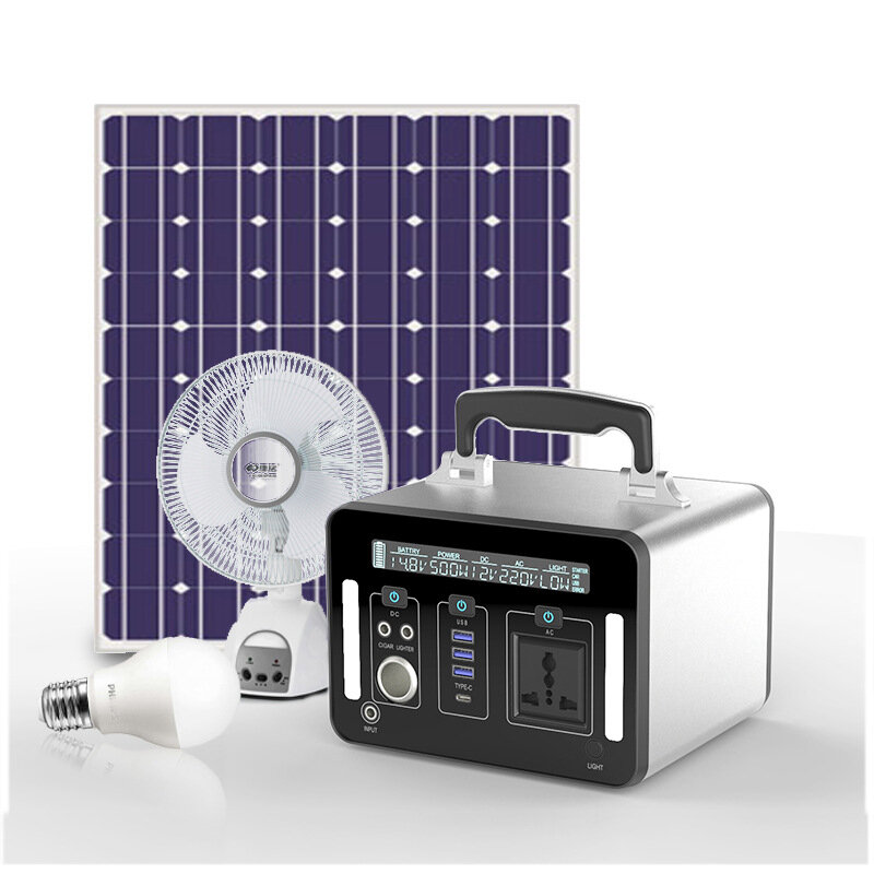 محمولة 135200mah 500W المهنية في الهواء الطلق بنك الطاقة المنزلية في حالات الطوارئ نظام تخزين الطاقة الشمسية محطة طاقة صغيرة