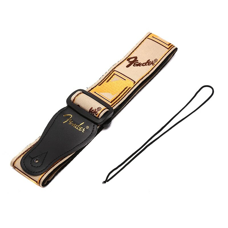 1PC Adjustable Guitar Accessories Guitar Strap Leather Ends For Electric Acoustic Folk Guitar Strap Fashion Embroidery Strap