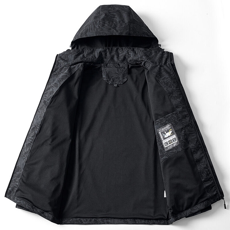 Men Waterproof Windproofsports Jacket 2022 Spring Autumn Hooded Casual Slim Coat Men Tactics Outdoor Men Jacket Large Size M-8Xl #4